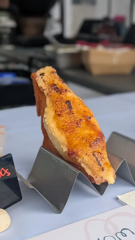 Crème brûlée sando at WoMo, Fremantle